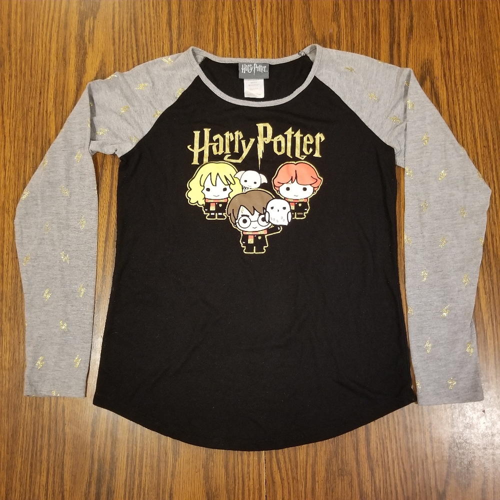Harry Potter Graphic Baseball Tee Girl's Size XL